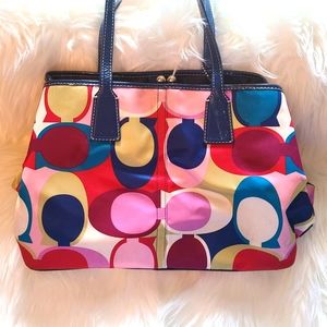COACH multi color purse